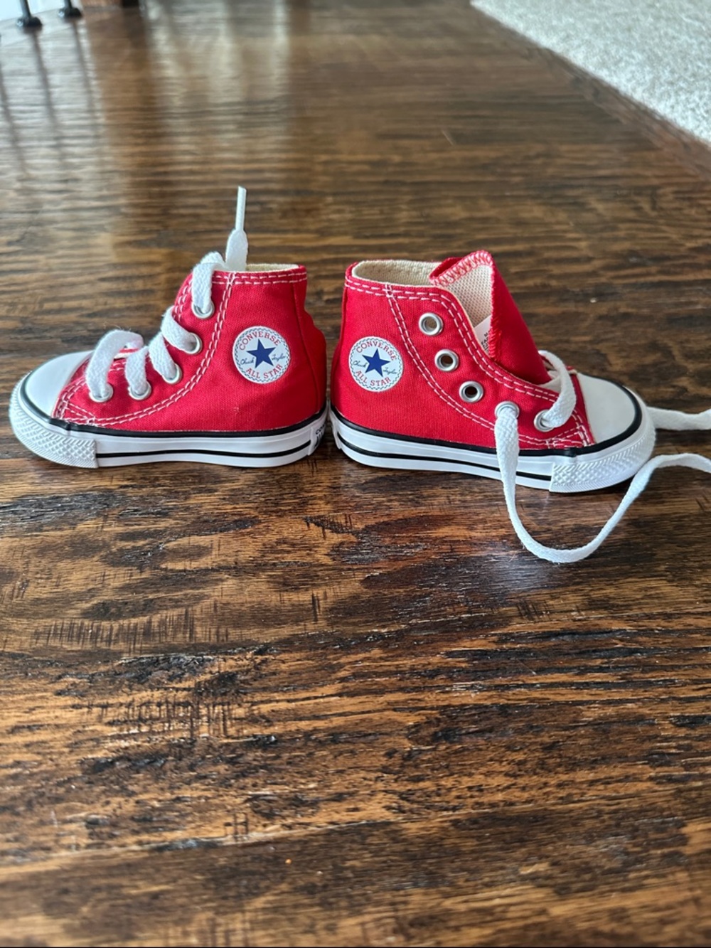 NWOT Converse Kids Red High Top Sneakers